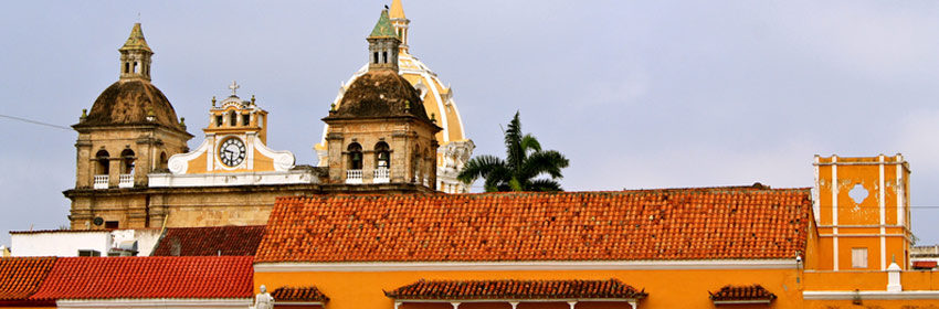 Colombia Facades Of Cartagena De Indias