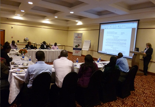 Training on the World Trade Organization (WTO) Technical Barriers to Trade (TBT) Agreement notification responsibilities and effective enquiry point operations was conducted in Lesotho, Malawi and Zambia from December 4-18, 2013.