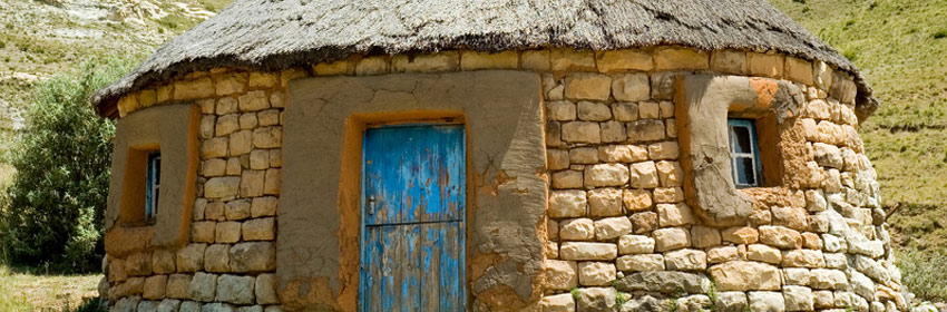 SADC Basotho Traditional Sandstone Hut